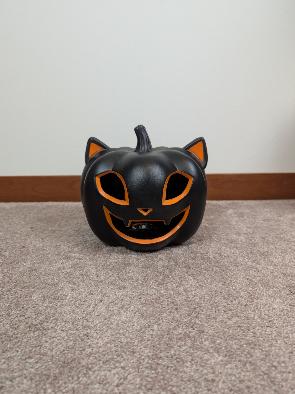 Black & Orange Halloween Cat Pumpkin Decor! 🧡🐈‍⬛